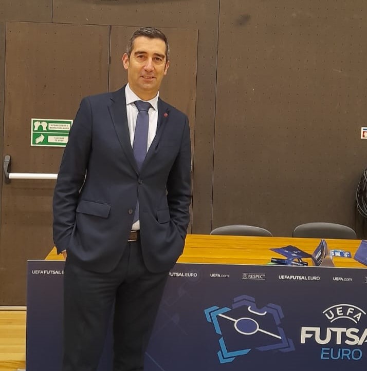 Nuno Bogalho no Noruega-Hungria do Europeu 2026 Futsal